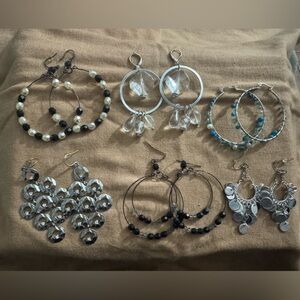 6 pairs of White House Black Market Earrings